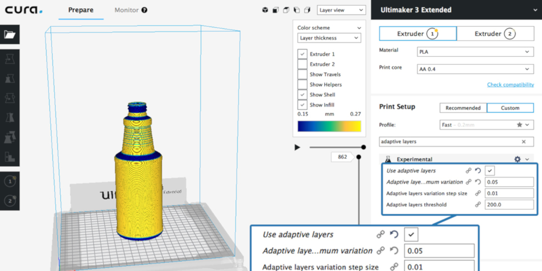 adaptive layers callout